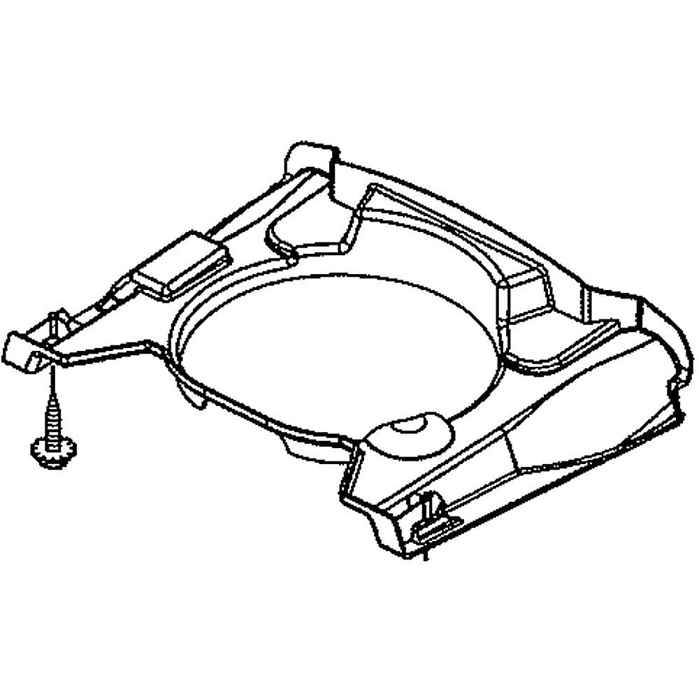 Part #584862903, Lawn Tractor Hood Heat Duct