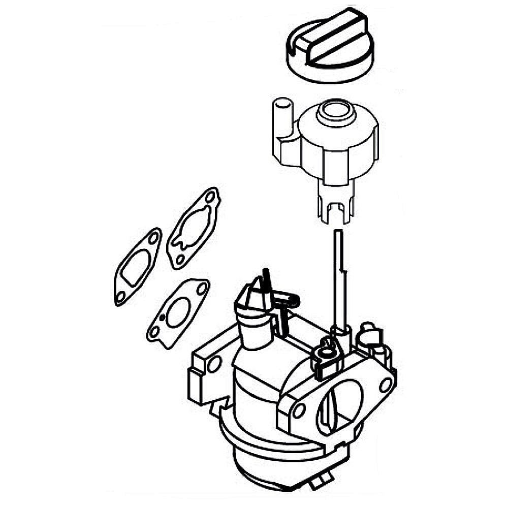 Part #585020402, Poulan Snowblower Carburetor