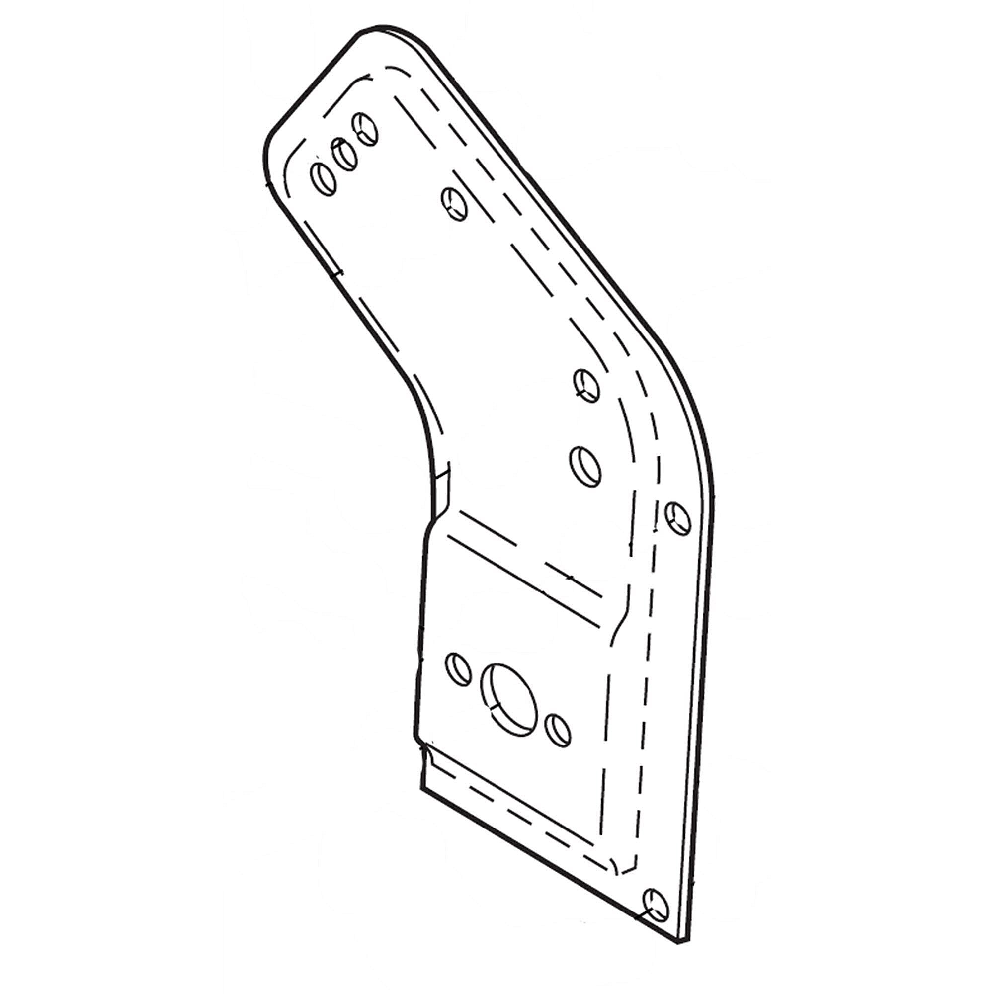 Part #585900802, Lawn Mower Handle Bracket, Right