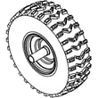 Husqvarna Snowblower Wheel for Husqvarna 96193009605 - Part 586710401