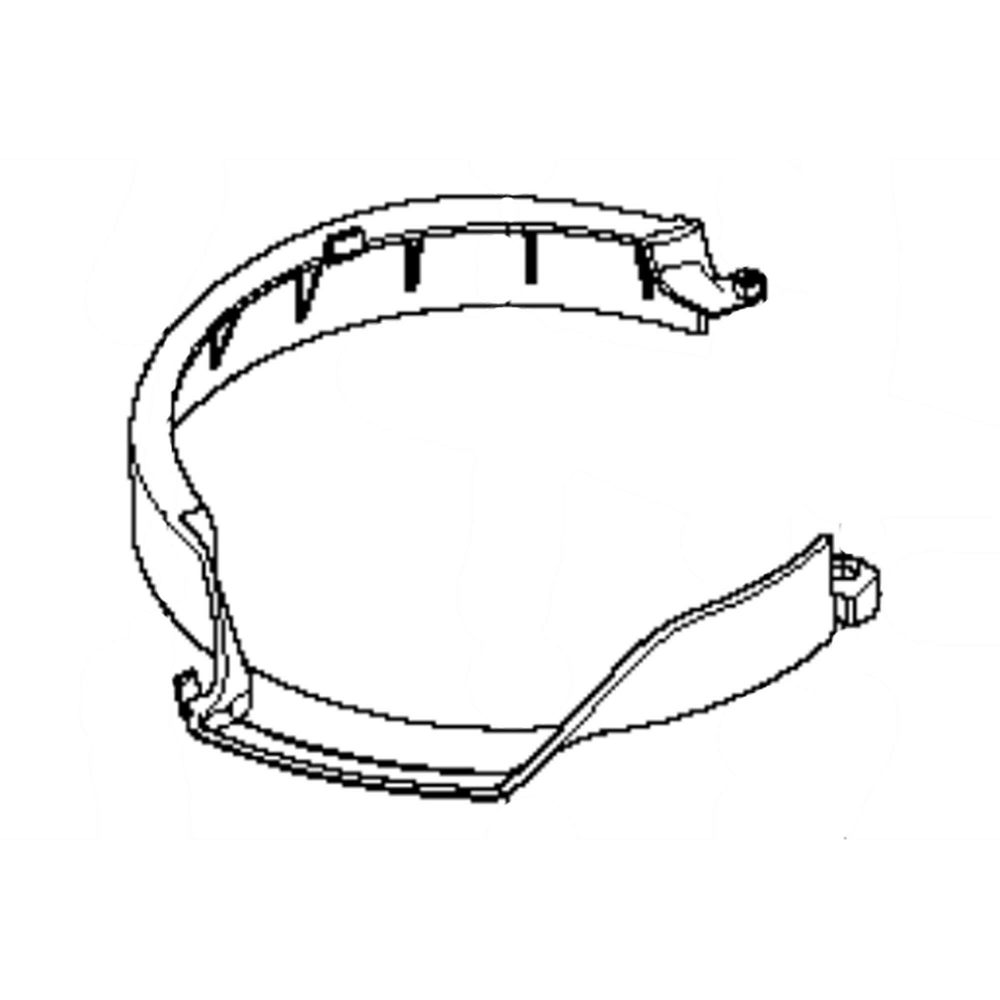 Part #587081001, Lawn Mower Deck Baffle
