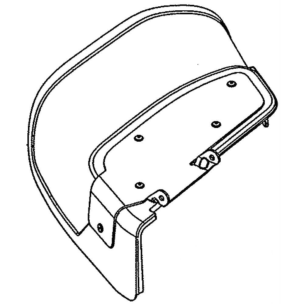 Part #587305704, Lawn Tractor Deflector Shield
