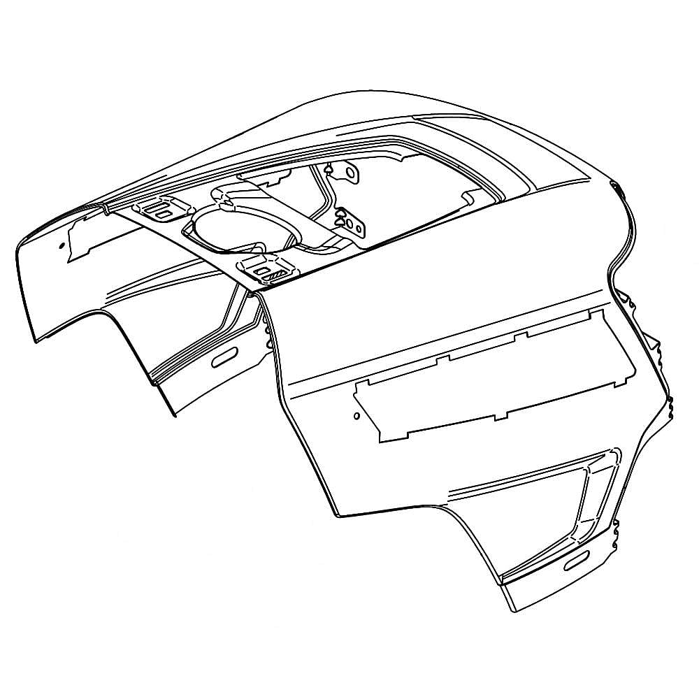Part #587483301, Lawn Tractor Hood (Replaces 433079X668)