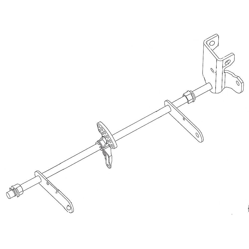 Part #587623101, Lawn Tractor Deck Lift Shaft Assembly