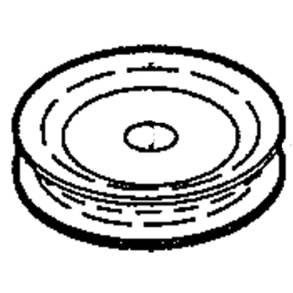 Part #587969201, Poulan Lawn Mower Idler Pulley (Replaces 580364301, 596856601, 596856602) / 2.50 x 2.50 x 0.50