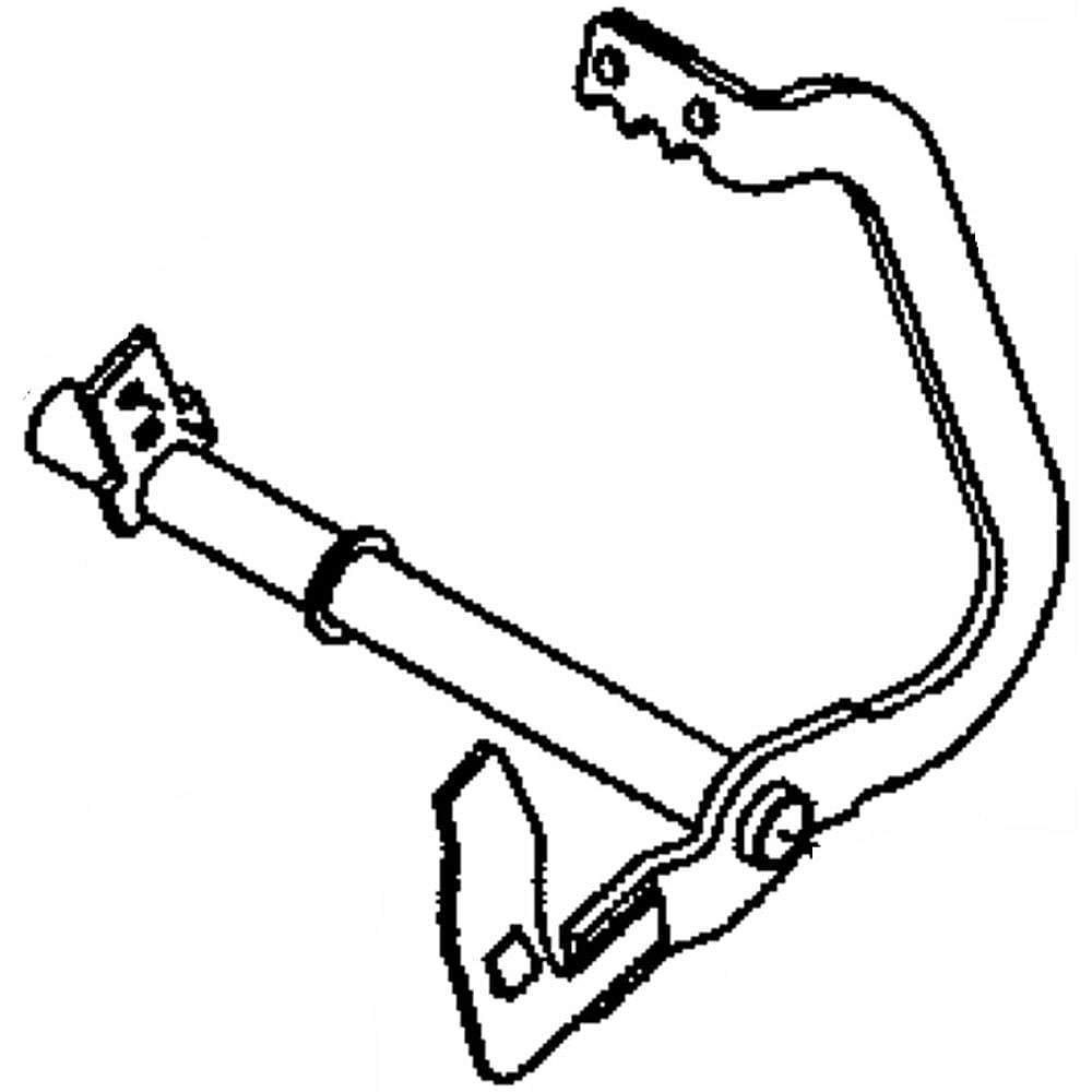 Part #588921002, Lawn Tractor Foot Pedal Shaft (Replaces 588921001)