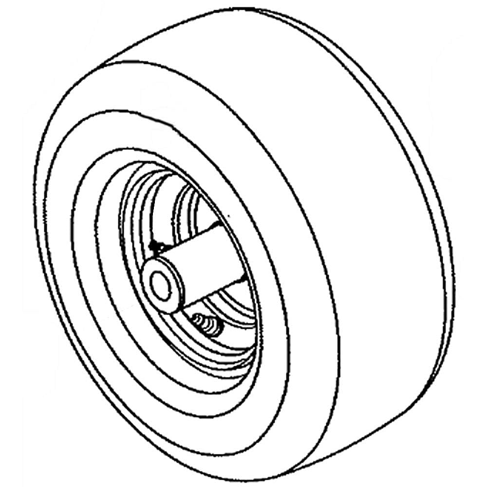 Part #590486802, Lawn Tractor Caster Wheel