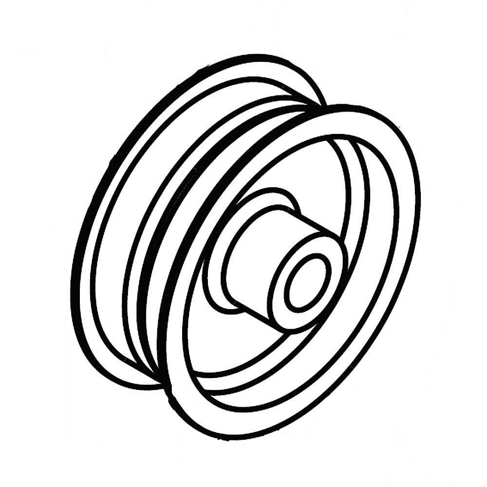 Part #592642101, Tiller Engine Pulley (Replaces 532130812)