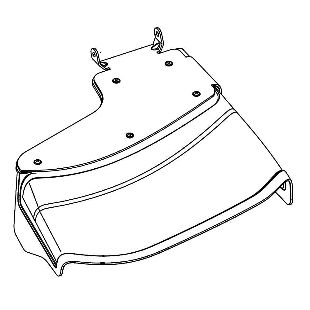 Part #593649701, Lawn Tractor Deflector Shield (Replaces 588980701)