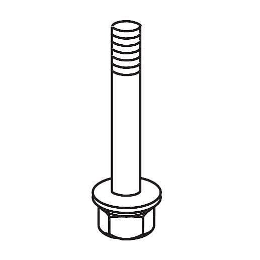 Part #596136501, Lawn Tractor Flange Bolt