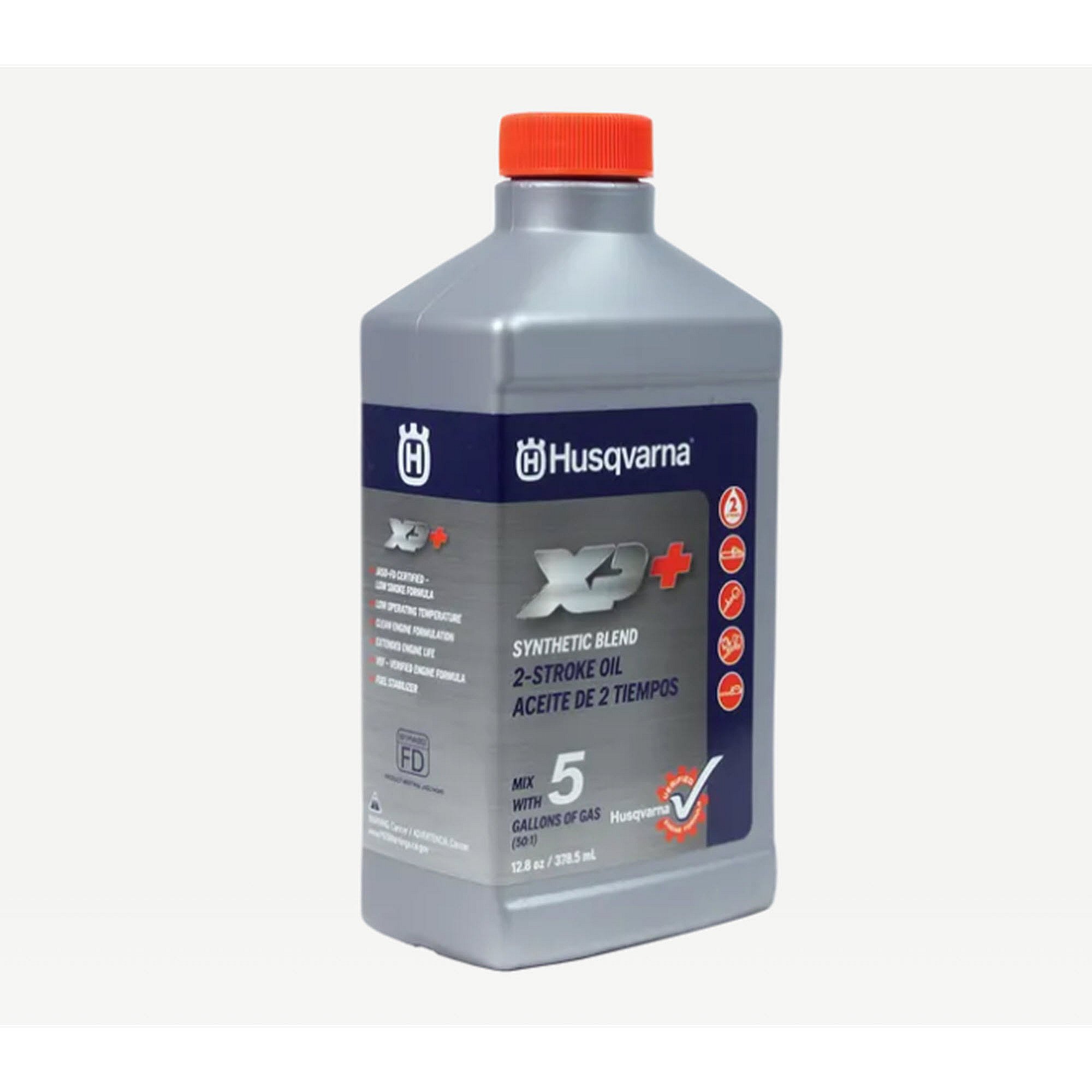Part #598682103, Xp+ 2T Oil - 24/12.8 Oz (St) (598682103) - Outdoor Power Equipment Oil By Husqvarna