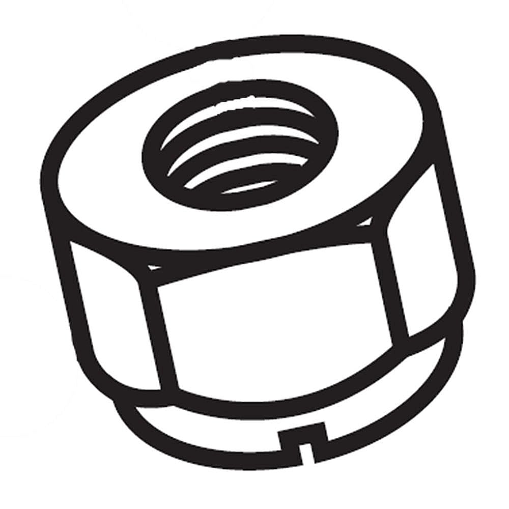 Part #873540600, Lawn Tractor Crown Lock Nut, 3/8-In