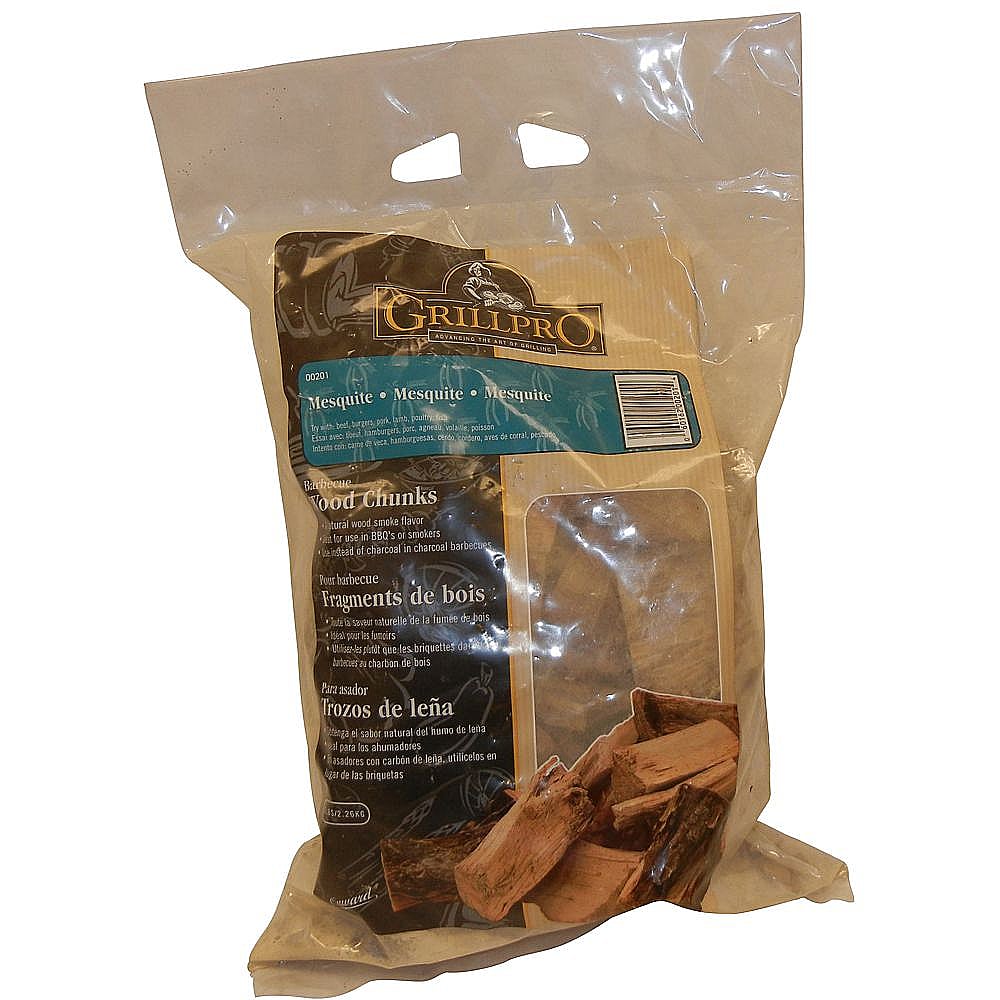 Part #00201, Mesquite Wood Chunks, 5-Lbs