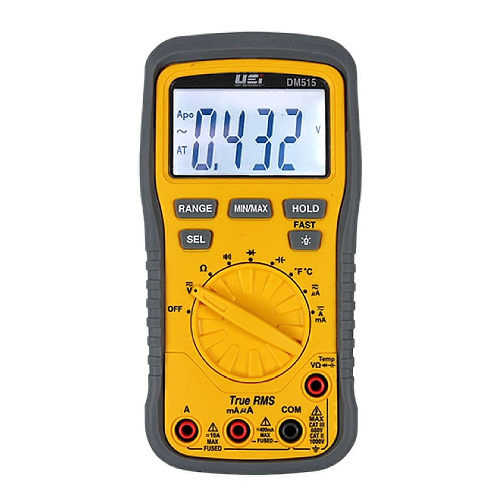Part #dm515, Uei Test Instruments Trms 1000V Hvacr Multimeter