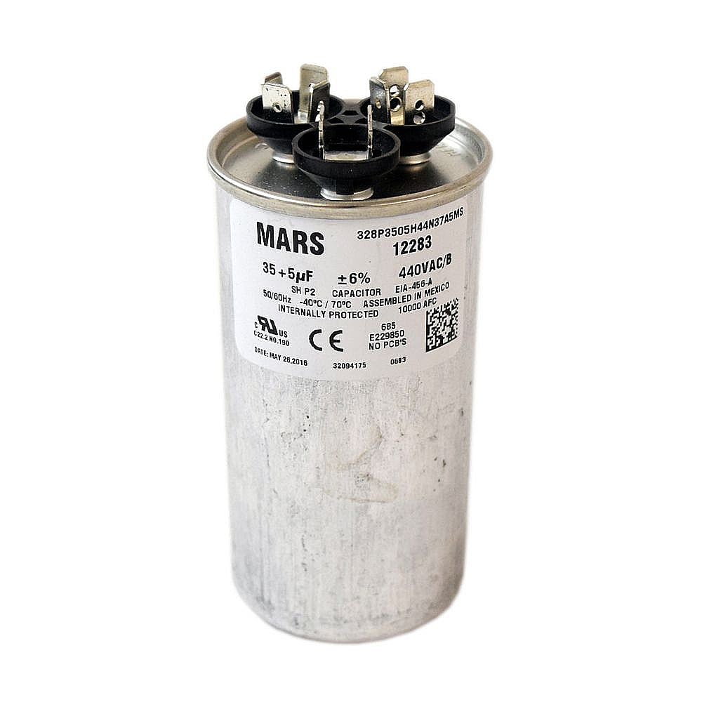 Part #12783, Dual-Motor Run Capacitor, 35/5-Mfd / 3.00 x 2.00 x 3.50