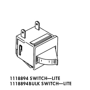 Refrigerator Light Switch WPC3680310