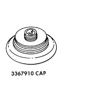 Dishwasher Spray Arm Cap, Lower WP3367910