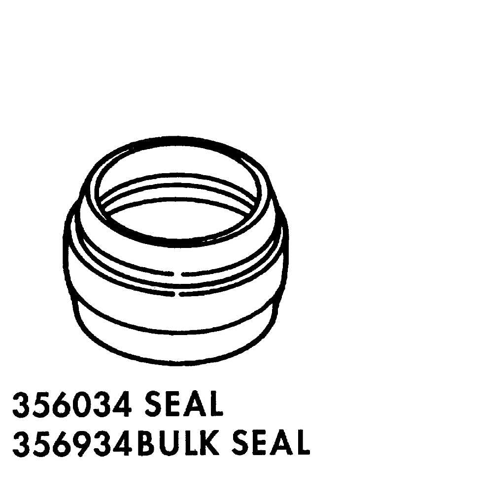 Part #wp8577376, Washer Top Agitator Shaft Seal (Replaces 8577376) / 3.12 x 3.00 x 1.00