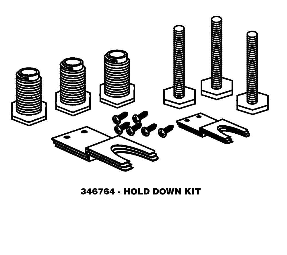 Photo of Dryer Hold-Down Kit from Repair Parts Direct