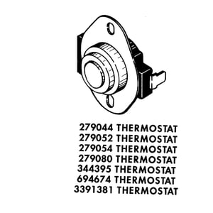Dryer High-limit Thermostat 279054