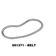 Dryer Blower Belt for Kenmore 1106508801 - Part WP691371