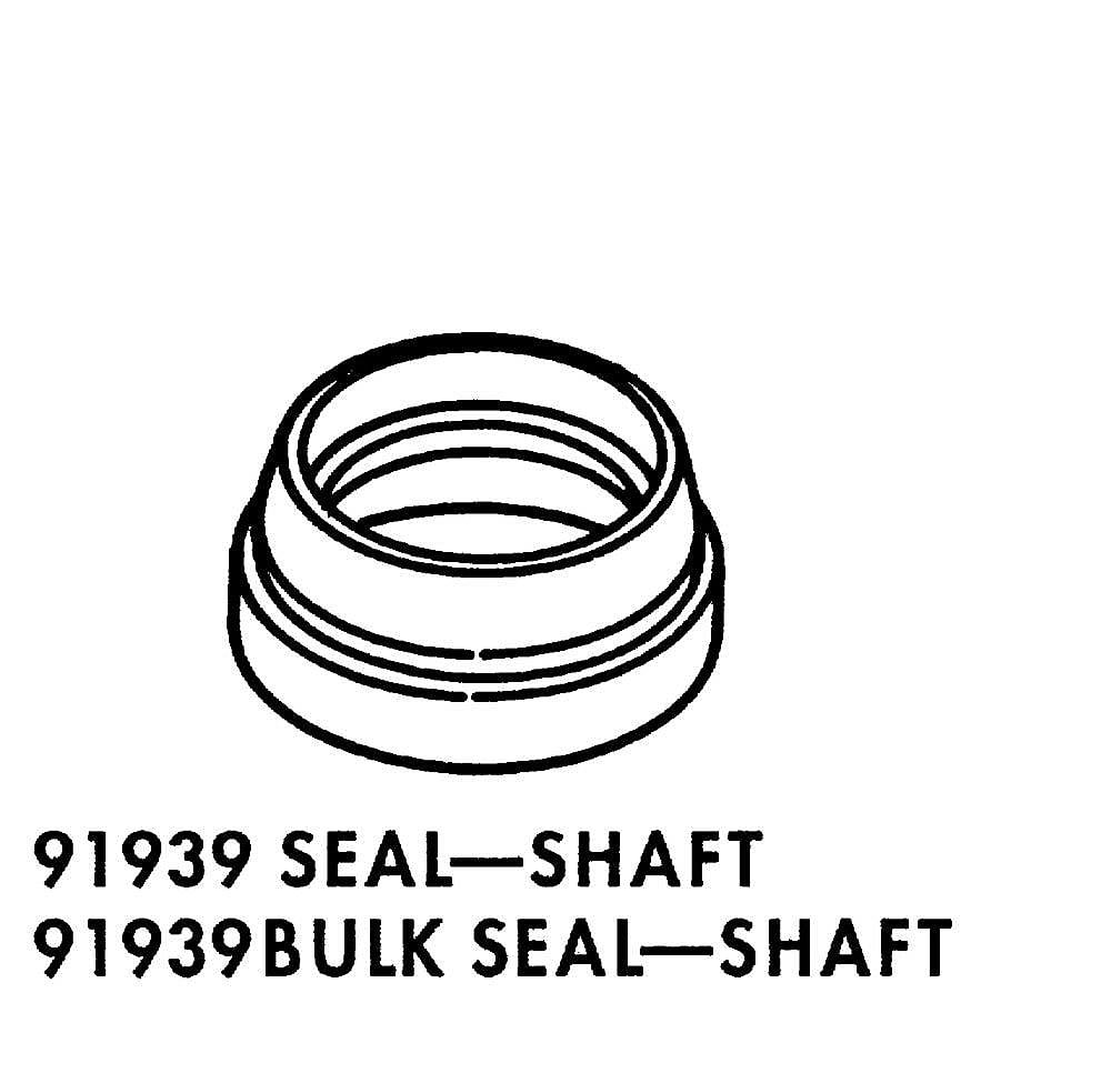 Part #wp91939, Washer Drive Tube Oil Seal (Replaces 91939) / 2.00 x 1.50 x 0.50