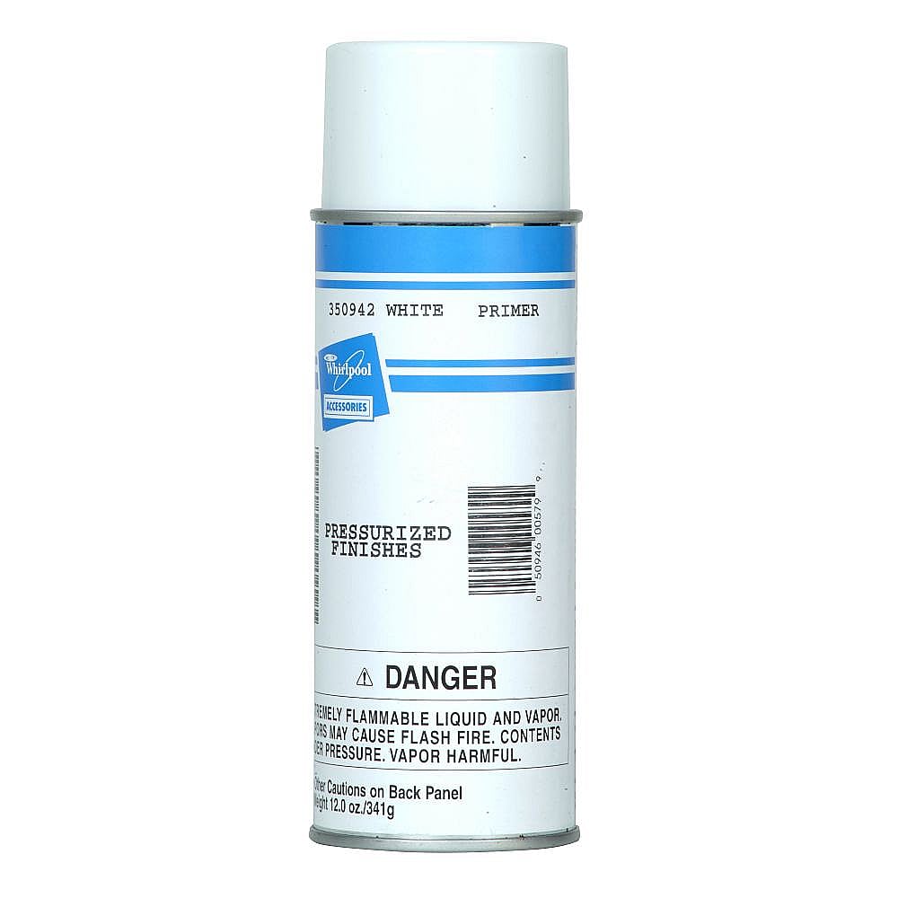 Part #350942, Appliance Spray Paint (White Primer) / 7.87 x 2.62 x 2.62