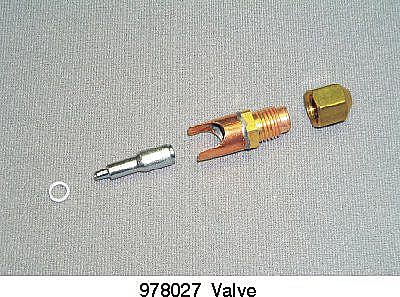Part #978027, Sears Refrigerator Service Valve / 1.25 x 0.37 x 0.37